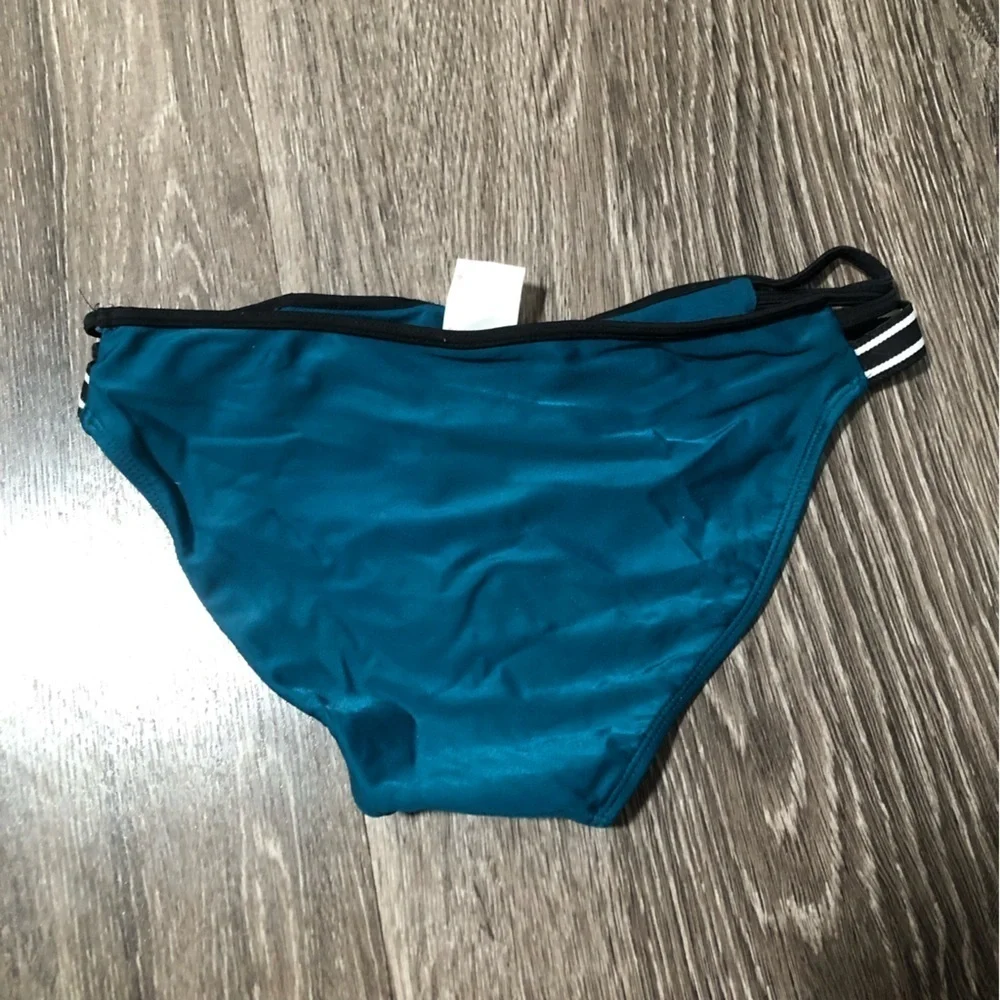 Xhilaration Strappy Hipster Bikini Bottom - Teal Blue - Women's S
